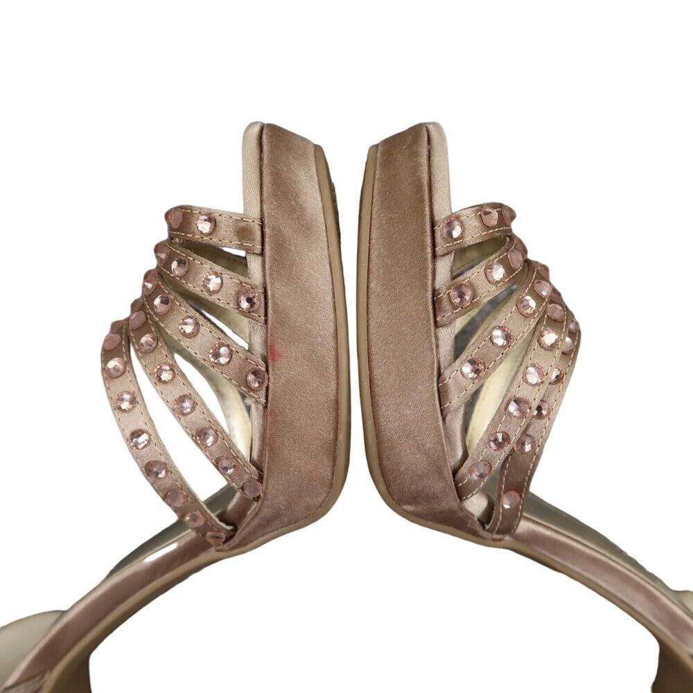 Audrey Brooke Shoes Women 7.5 Pump Stiletto Sandal Platform Formal Event Wedding - Picture 12 of 16